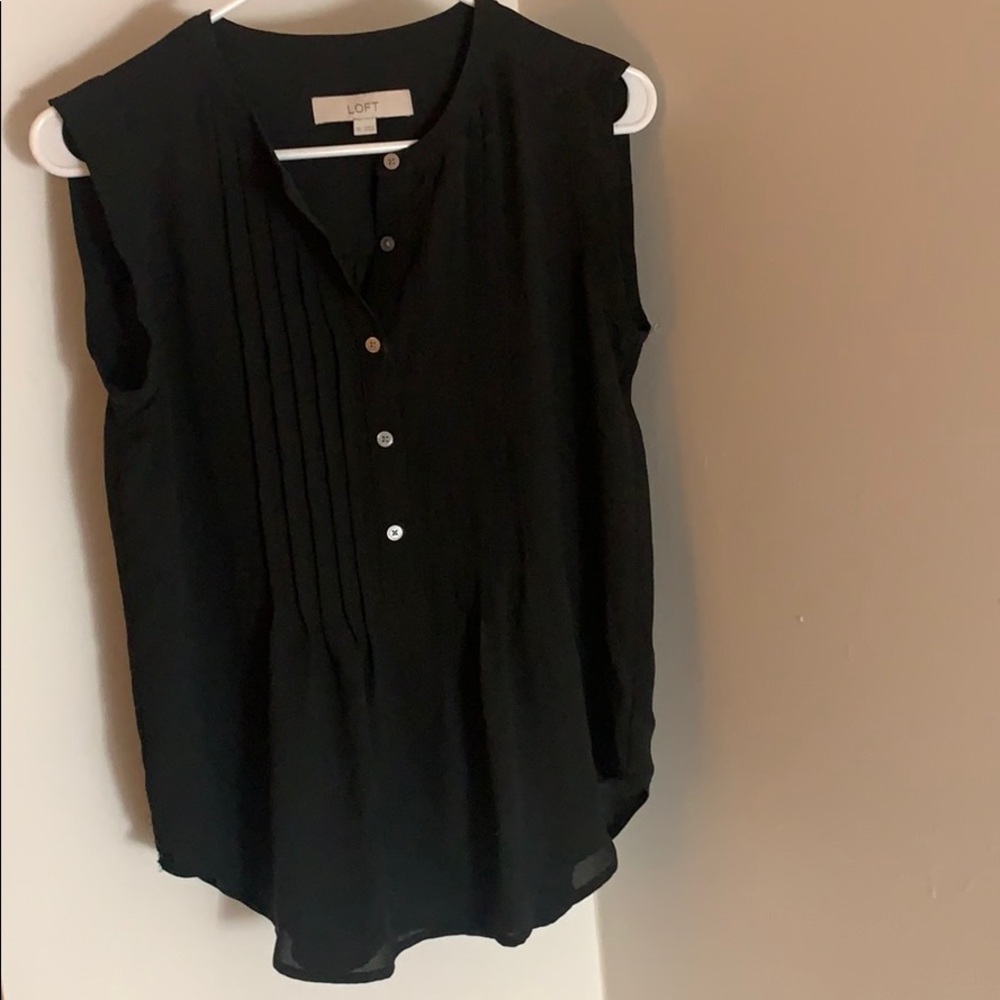 Loft Popover Shell Blouse - Picture 2 of 5